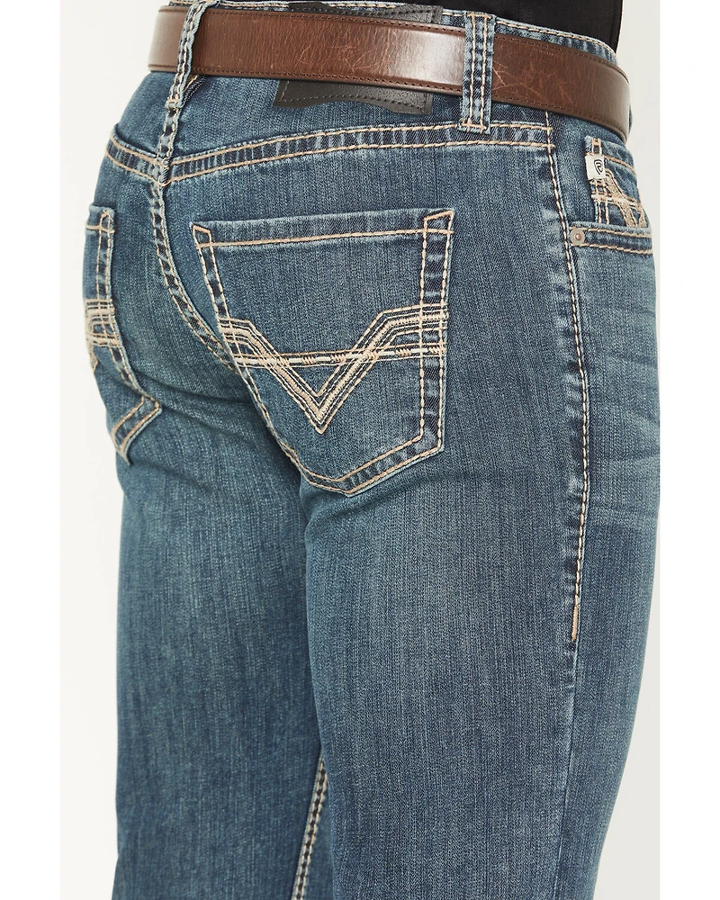 Rock & Roll Denim Men's Rifle Medium Vintage Wash Skinny Reflex Stretch Jeans