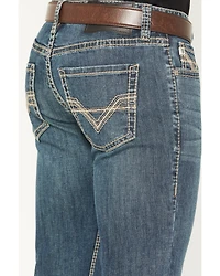 Rock & Roll Denim Men's Rifle Medium Vintage Wash Skinny Reflex Stretch Jeans