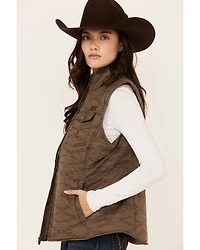Ariat Women's Southwestern Print Quilted Vest