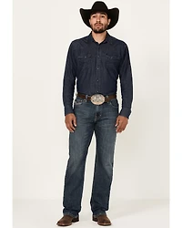 Rock & Roll Denim Men's Double Barrel Reflex Medium Wash Relaxed Straight Leg Stretch Jeans