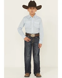 Rock & Roll Denim Boys' Dark Wash Raised Bootcut Jeans