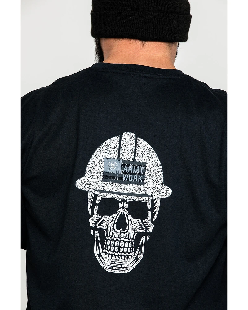 Ariat Men's FR Roughneck Back Skull Graphic Long Sleeve Work T-Shirt - Tall