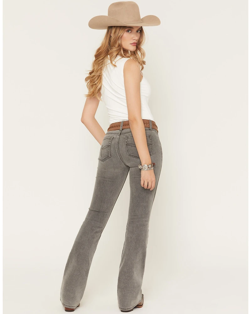 Shyanne Women's Banks Mid Rise Bootcut Comfort Stretch Denim Jeans