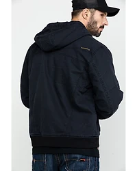 Ariat Men's Black Rebar Washed Dura Canvas Insulated Work Coat - Big & Tall