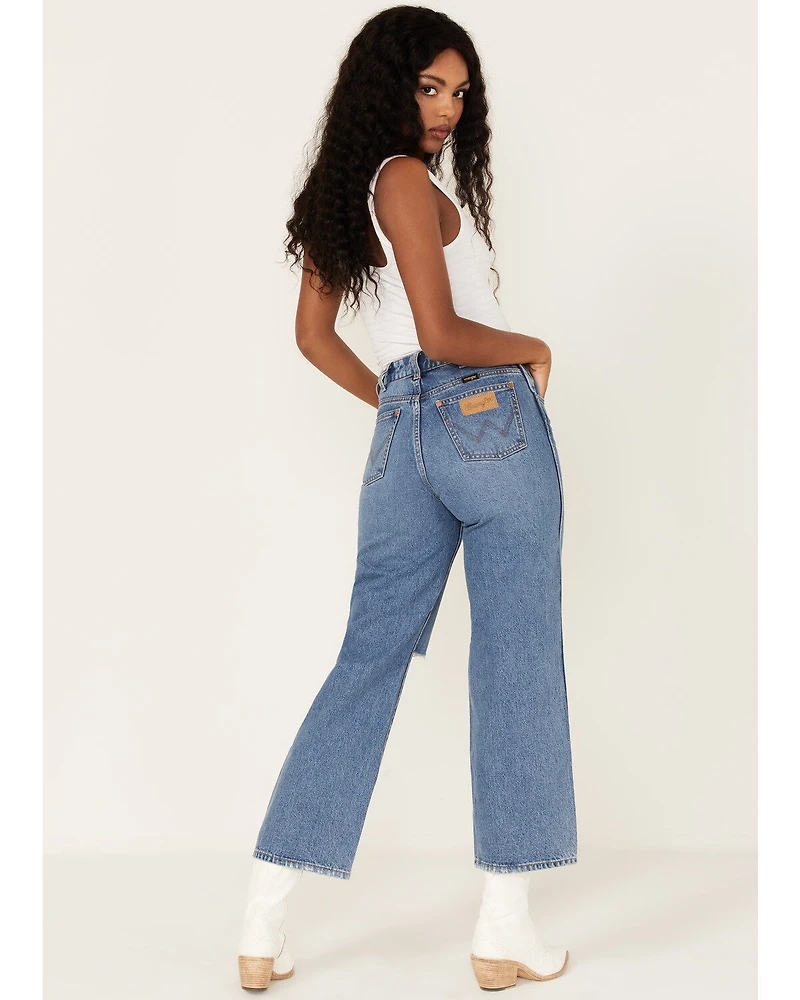 Wrangler Women's Medium Wash High Rise Relaxed Mom Jeans