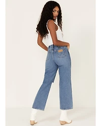 Wrangler Women's Medium Wash High Rise Relaxed Mom Jeans