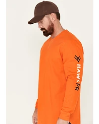 Hawx Men's FR Logo Long Sleeve Work T-Shirt
