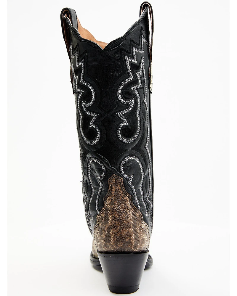 Dan Post Women's Karung Snake Exotic Western Boots - Snip Toe