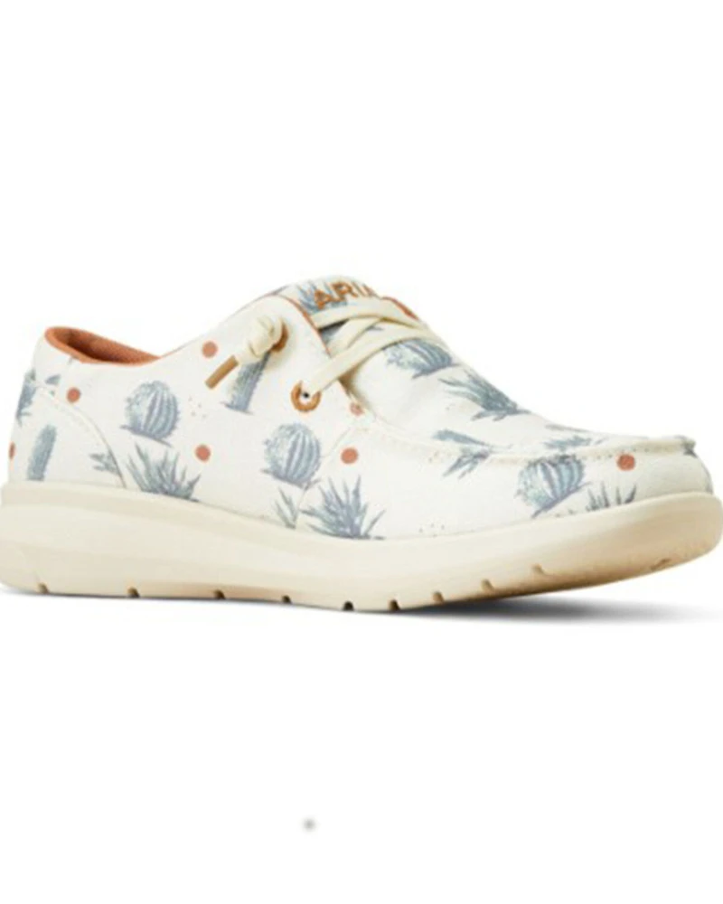 Ariat X Sendero Women's Hilo Cactus Print Casual Shoes - Moc Toe