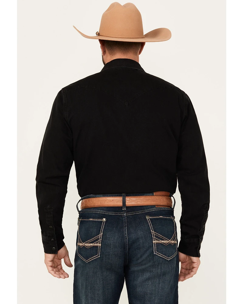 Rock & Roll Denim Men's Long Sleeve Snap Western Shirt