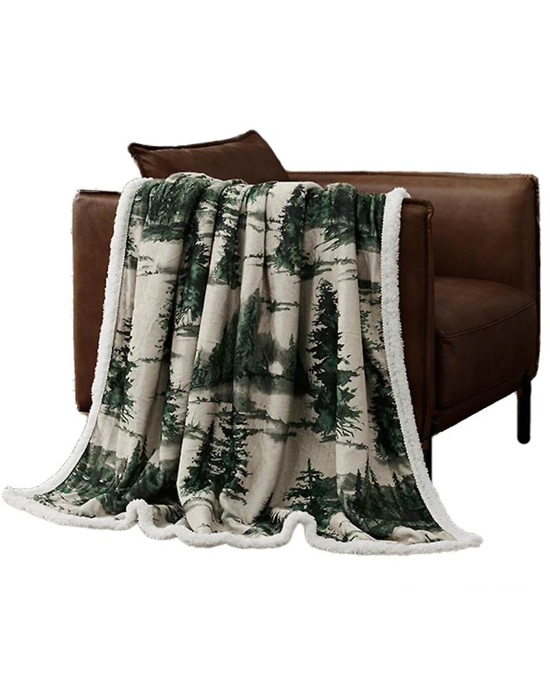 HiEnd Accents Joshua Campfire Sherpa Throw