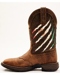 RANK 45® Women's Xero Gravity Lite Mexican Flag Western Performance Boots - Broad Square Toe