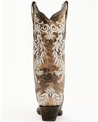 Corral Women's Blacklight Embroidered Western Boots - Snip Toe