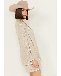Sadie & Sage Women's Campion Disco Inferno Sequins Blazer
