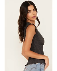 Shyanne Women's Smocked Ribbed Tank