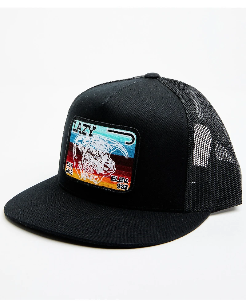 Lazy J Ranchwear Men's Serape Striped Elevation Mesh Back Ball Cap