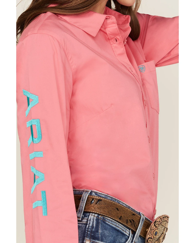 Ariat Women's Team Kirby Wrinkle Resistant Long Sleeve Button-Down Stretch Western Shirt