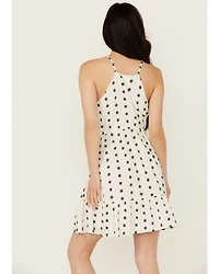 Idyllwind Women's Zelida Embroidered Halter Neck Mini Dress
