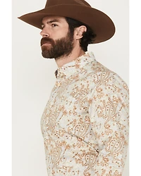 Cody James Men's Porter Floral Print Long Sleeve Button-Down Stretch Western Shirt