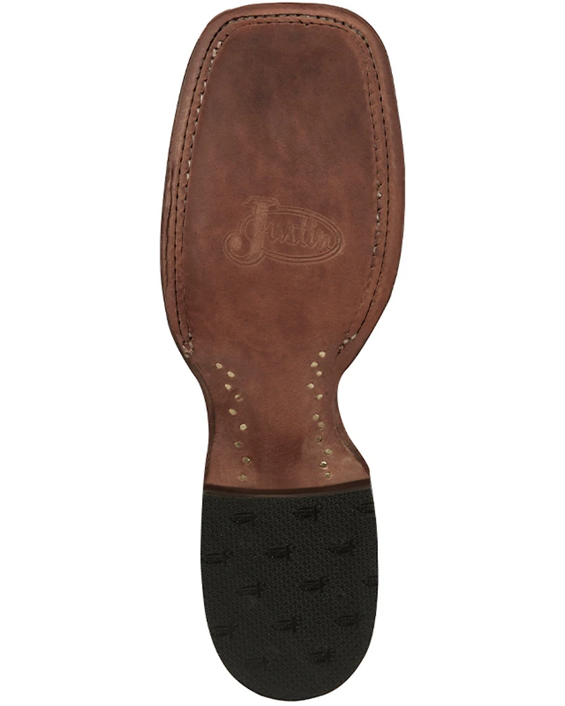 Justin Women's Exotic Full Quill Ostrich Western Boots - Broad Square Toe