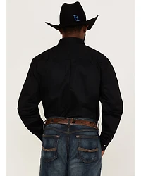 RANK 45® Men's Basic Twill Long Sleeve Button-Down Western Shirt