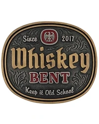 Montana Silversmiths Men's Keep It Old School Whiskey Bent Buckle