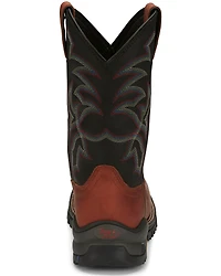 Tony Lama Men's Roustabout Brick Western Work Boots - Soft Toe