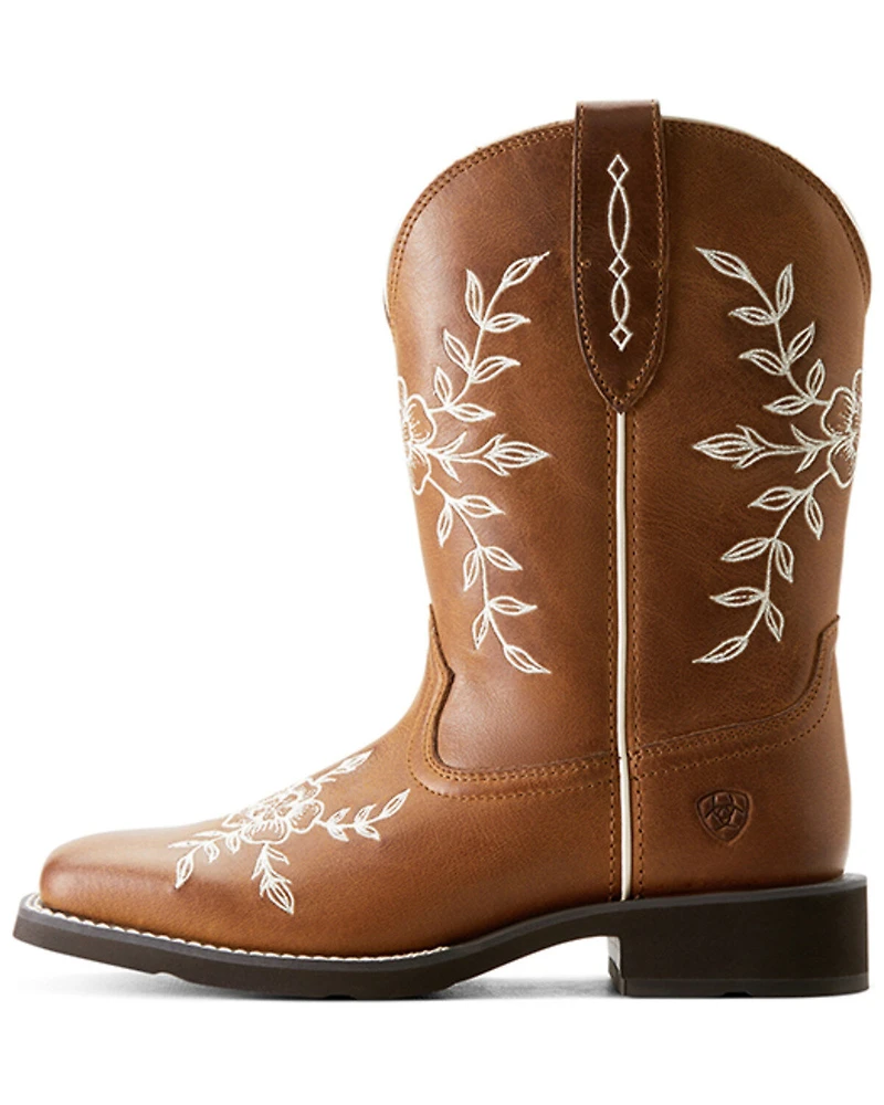 Ariat Women's Flora Country Cork Performance Western Boots - Broad Square Toe
