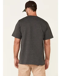 Hawx Men's Solid Charcoal Forge Short Sleeve Work Pocket T-Shirt - Big
