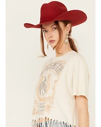 Goodie Two Sleeves Women's Aerosmith Fringe Graphic Tee