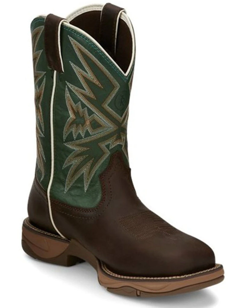 Tony Lama Men's Bartlett Amber Western Work Boots - Steel Toe
