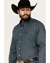 Cinch Men's Medallion Print Long Sleeve Button-Down Western Shirt