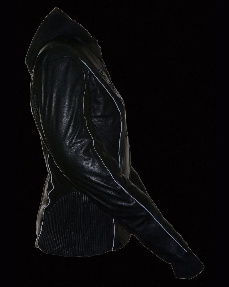 Milwaukee Leather Women's 3/4 Jacket With Reflective Tribal Detail - 4X