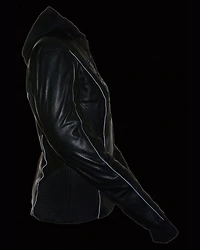 Milwaukee Leather Women's 3/4 Jacket With Reflective Tribal Detail - 4X