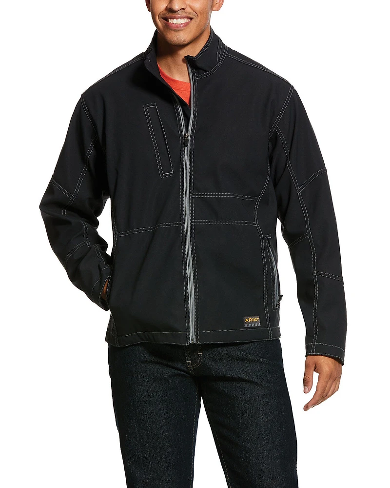 Ariat Men's Rebar Canvas Softshell Work Jacket - Big & Tall