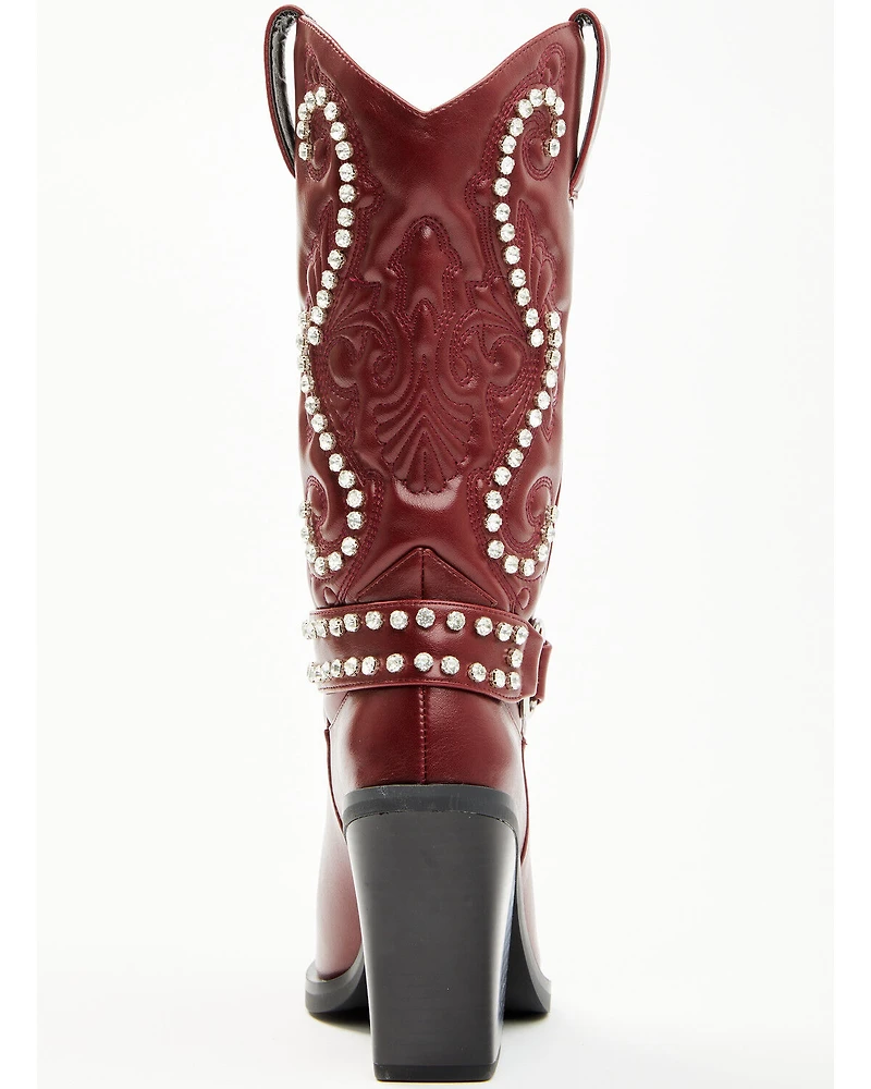Azalea Wang Women's Umbra Embellished Boots - Snip Toe