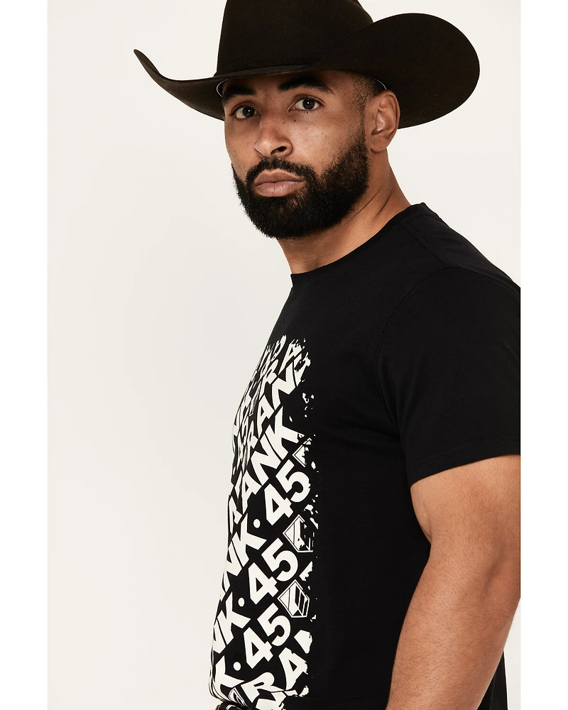 RANK 45® Men's Exploded Logo Short Sleeve Graphic T-Shirt