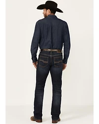 Cody James Men's Shadow Wash Jackson Slim Straight Stretch Denim Jeans