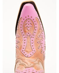 Corral Women's Studded Neon Blacklight Western Boots - Snip Toe