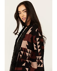 Shyanne Women's Fur Long Cardigan