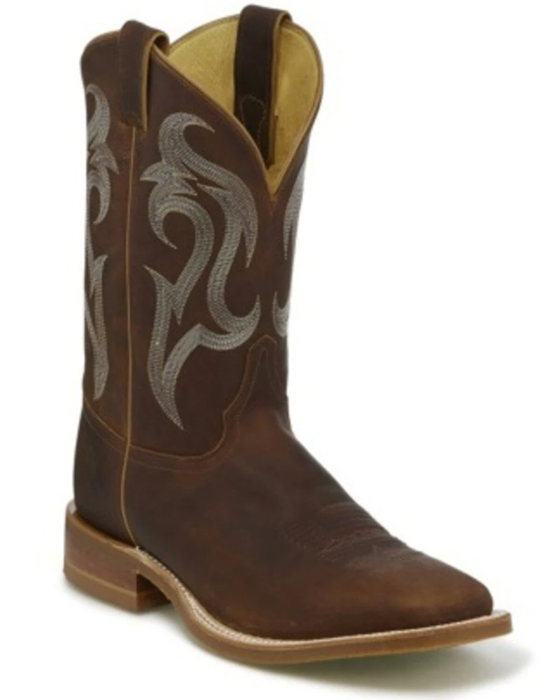 Justin Men's Bender Western Boots - Broad Square Toe