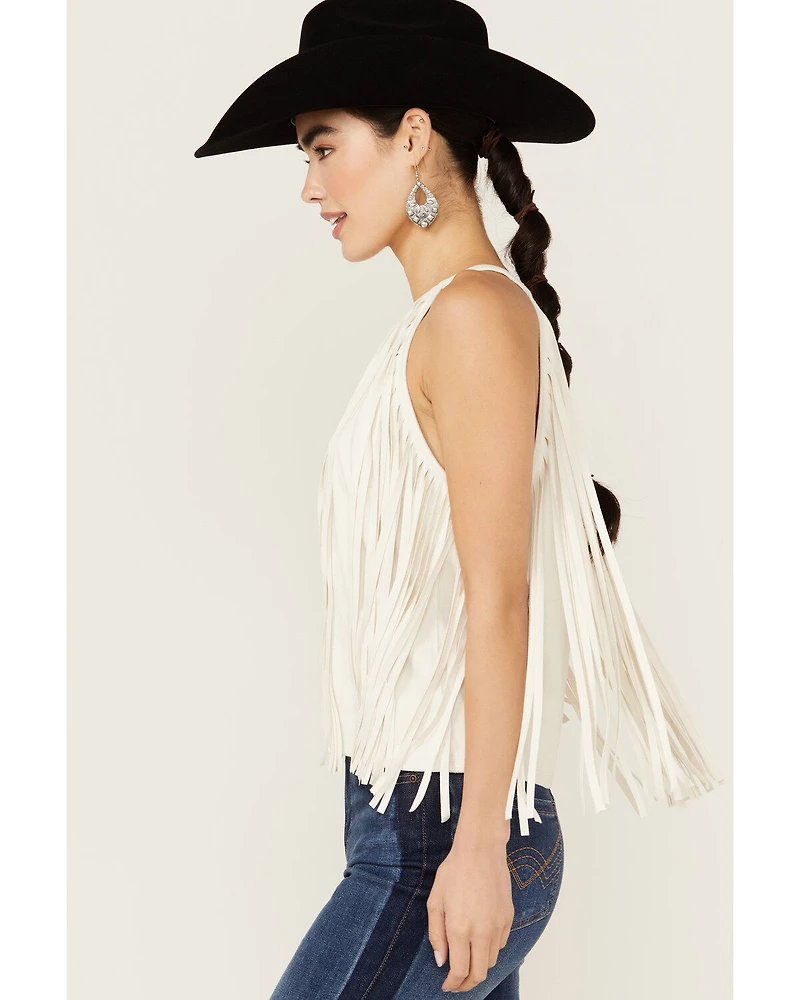 Idyllwind Women's Madie Faux Suede Fringe Tank