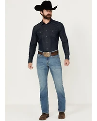 Cody James Men's Roughstock Wash Jackson Slim Straight Rigid Denim Jeans