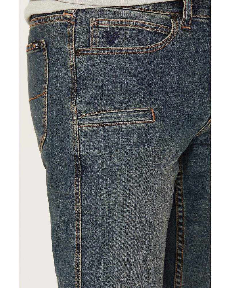 Hawx Men's Heritage Medium Wash Stretch Denim Jeans