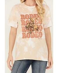Bohemian Cowgirl Women's Rodeo Bleached Short Sleeve Graphic Tee