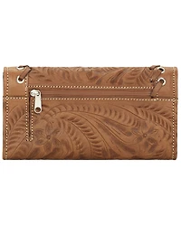 American West Harvest Moon Tri-Fold Leather Wallet