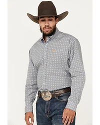 Cinch Men's Medallion Print Long Sleeve Button-Down Western Shirt