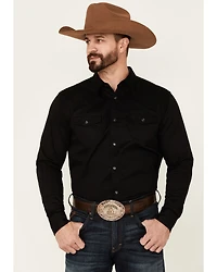 Cody James Men's Solid Treadstone Long Sleeve Snap Western Shirt - Big