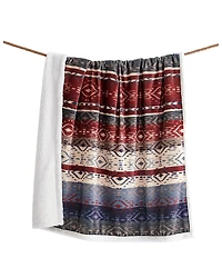 HiEnd Accents Home On The Range Campfire Sherpa Throw