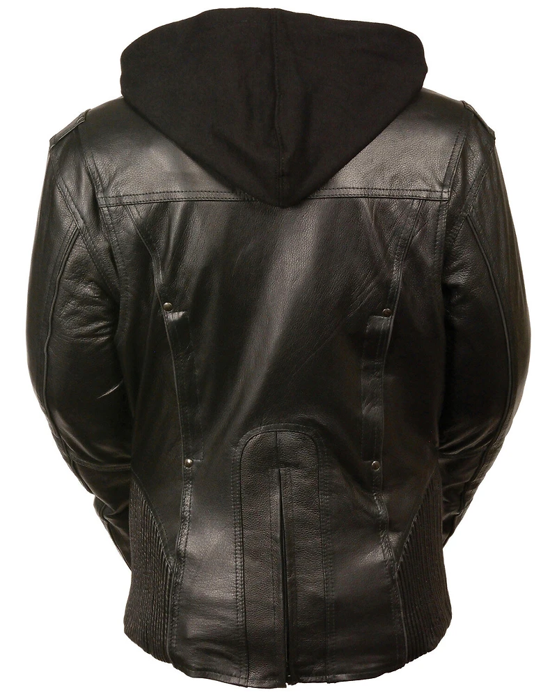 Milwaukee Leather Women's 3/4 Jacket With Reflective Tribal Detail - 4X